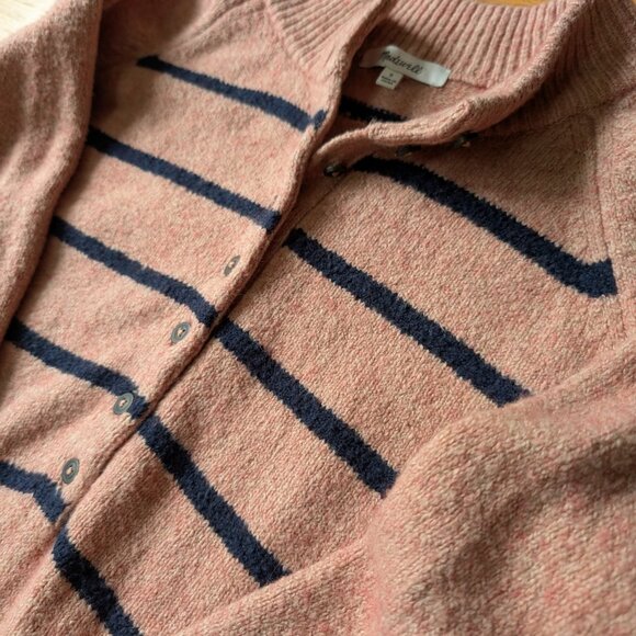 Madewell Pembury Henley Mockneck Sweater S Pink - Picture 7 of 9